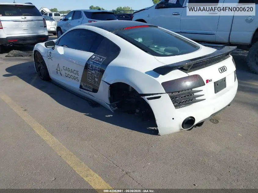 2015 Audi R8 4.2 VIN: WUAAUAFG4FN000620 Lot: 42362661