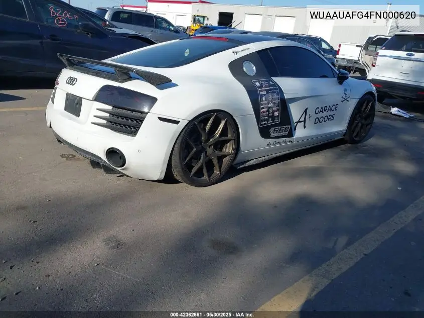 2015 Audi R8 4.2 VIN: WUAAUAFG4FN000620 Lot: 42362661