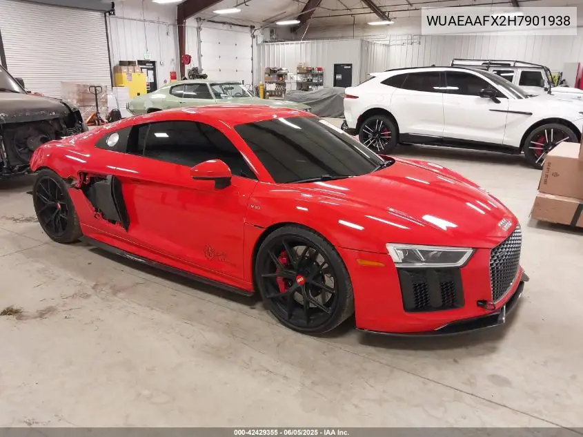 2017 Audi R8 5.2 V10 VIN: WUAEAAFX2H7901938 Lot: 42429355