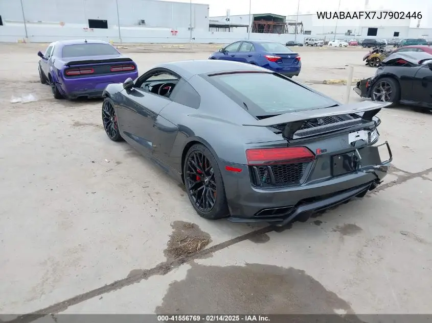 2018 Audi R8 5.2 V10 VIN: WUABAAFX7J7902446 Lot: 41556769