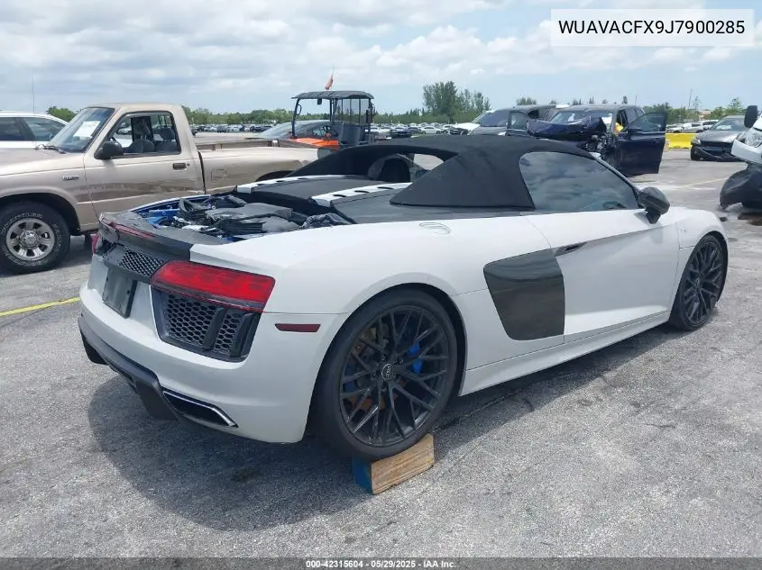 2018 Audi R8 5.2 V10/5.2 V10 Plus VIN: WUAVACFX9J7900285 Lot: 42315604