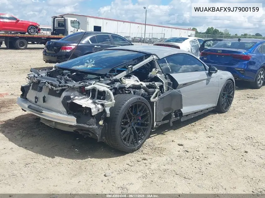 2018 Audi R8 5.2 V10 Plus VIN: WUAKBAFX9J7900159 Lot: 42504338