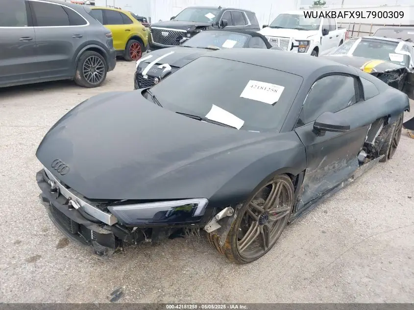 2020 Audi R8 V10 Performance Quattro S Tronic VIN: WUAKBAFX9L7900309 Lot: 42181258