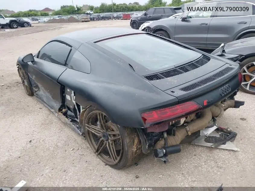 2020 Audi R8 V10 Performance Quattro S Tronic VIN: WUAKBAFX9L7900309 Lot: 42181258