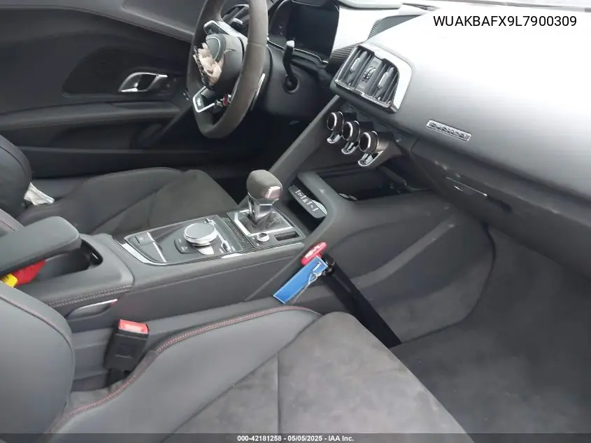2020 Audi R8 V10 Performance Quattro S Tronic VIN: WUAKBAFX9L7900309 Lot: 42181258