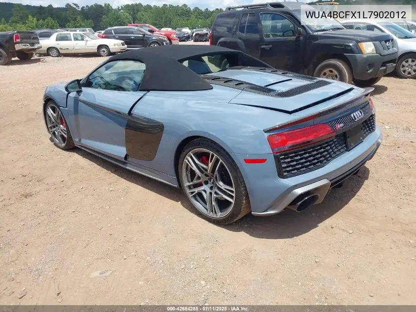 2020 Audi R8 Spyder V10 Performance Quattro S Tronic VIN: WUA4BCFX1L7902012 Lot: 42684285