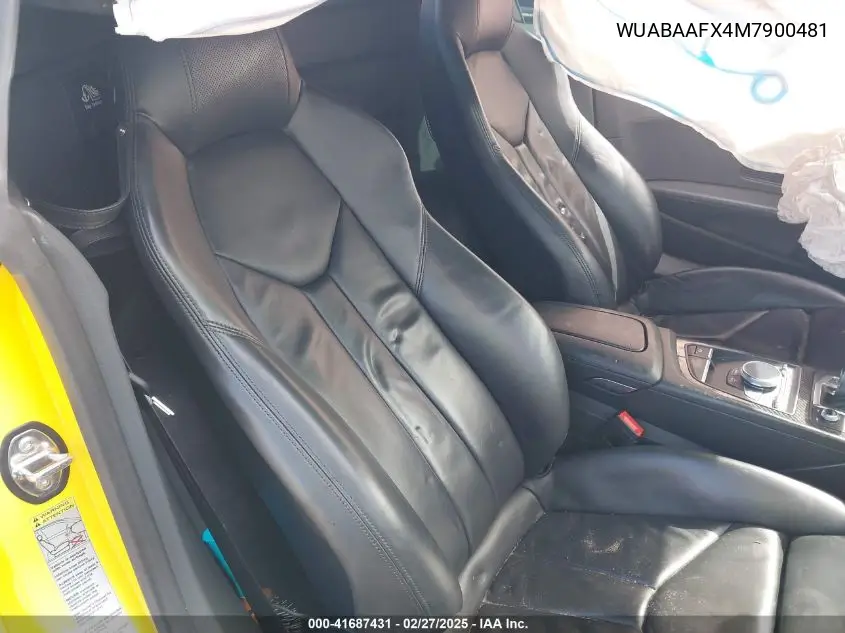 2021 Audi R8 V10 Rwd S Tronic VIN: WUABAAFX4M7900481 Lot: 41687431