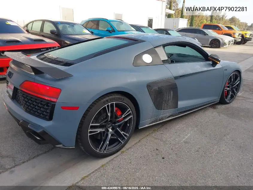 2023 Audi R8 V10 Performance Quattro S Tronic VIN: WUAKBAFX4P7902281 Lot: 42499575