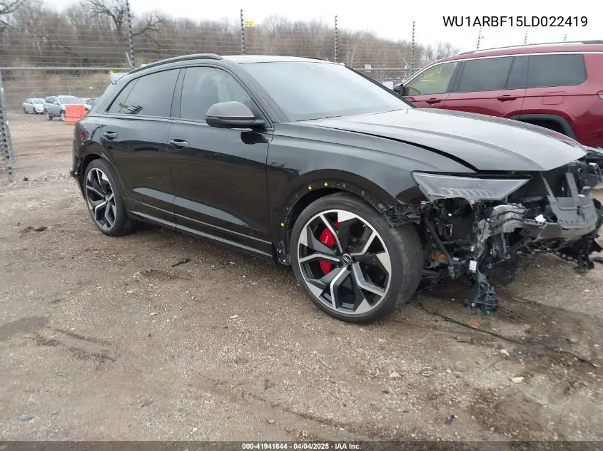 2020 Audi Rs Q8 Tfsi Quattro Tiptronic VIN: WU1ARBF15LD022419 Lot: 41941644