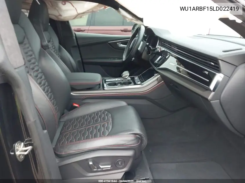 2020 Audi Rs Q8 Tfsi Quattro Tiptronic VIN: WU1ARBF15LD022419 Lot: 41941644