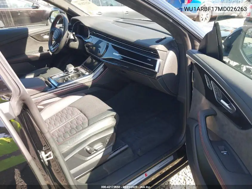 2021 Audi Rs Q8 Tfsi Quattro Tiptronic VIN: WU1ARBF17MD026263 Lot: 42172650