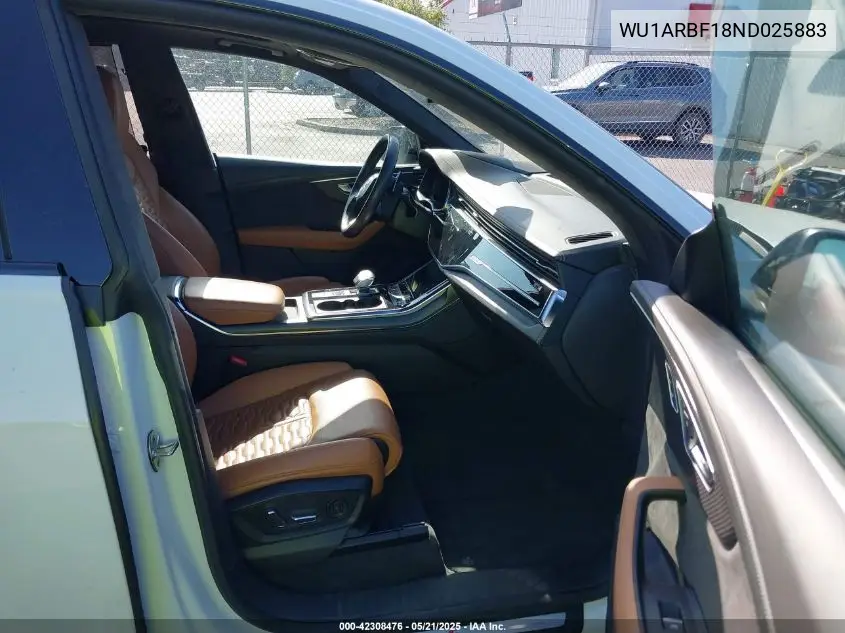 2022 Audi Rs Q8 Tfsi Quattro Tiptronic VIN: WU1ARBF18ND025883 Lot: 42308476
