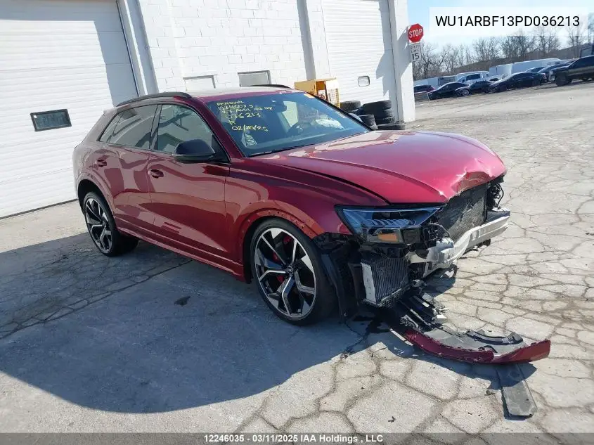 2023 Audi Rs Q8 VIN: WU1ARBF13PD036213 Lot: 12246035