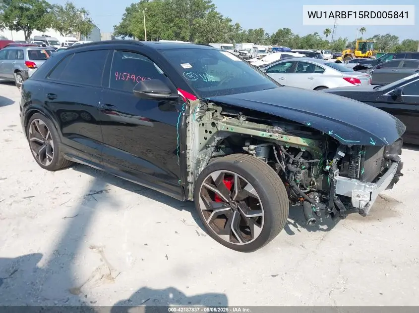 2024 Audi Rs Q8 Tfsi Quattro Tiptronic VIN: WU1ARBF15RD005841 Lot: 42187837
