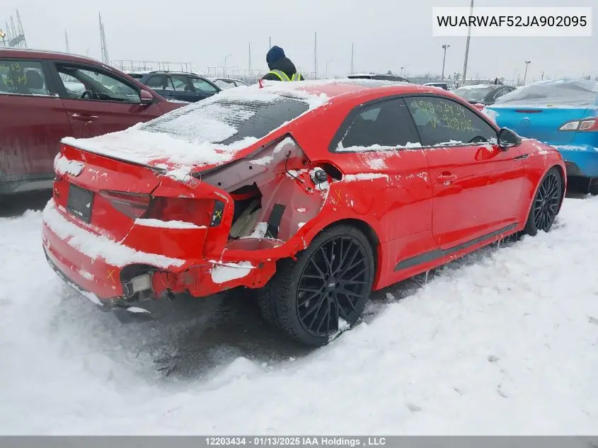2018 Audi Rs5 VIN: WUARWAF52JA902095 Lot: 12203434