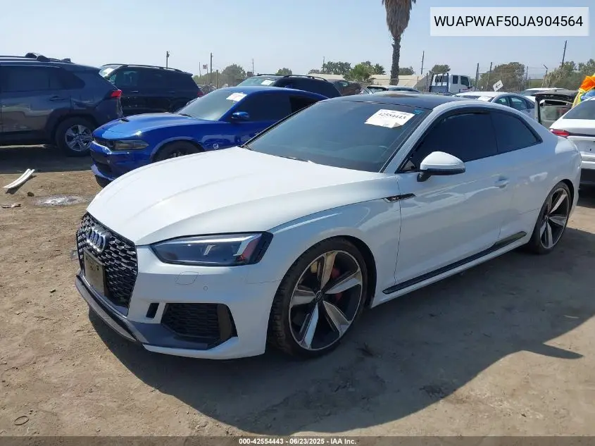 2018 Audi Rs 5 2.9T VIN: WUAPWAF50JA904564 Lot: 42554443