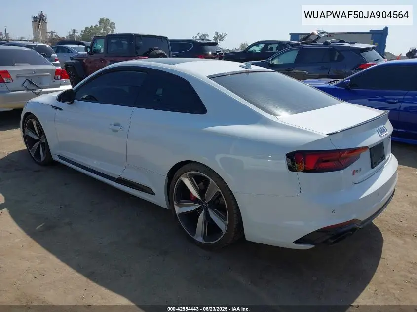 2018 Audi Rs 5 2.9T VIN: WUAPWAF50JA904564 Lot: 42554443