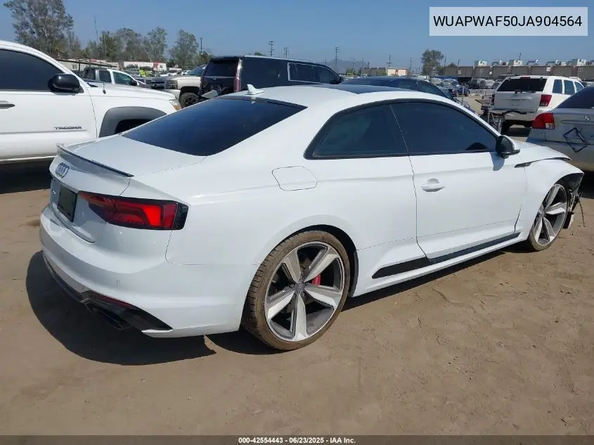 2018 Audi Rs 5 2.9T VIN: WUAPWAF50JA904564 Lot: 42554443