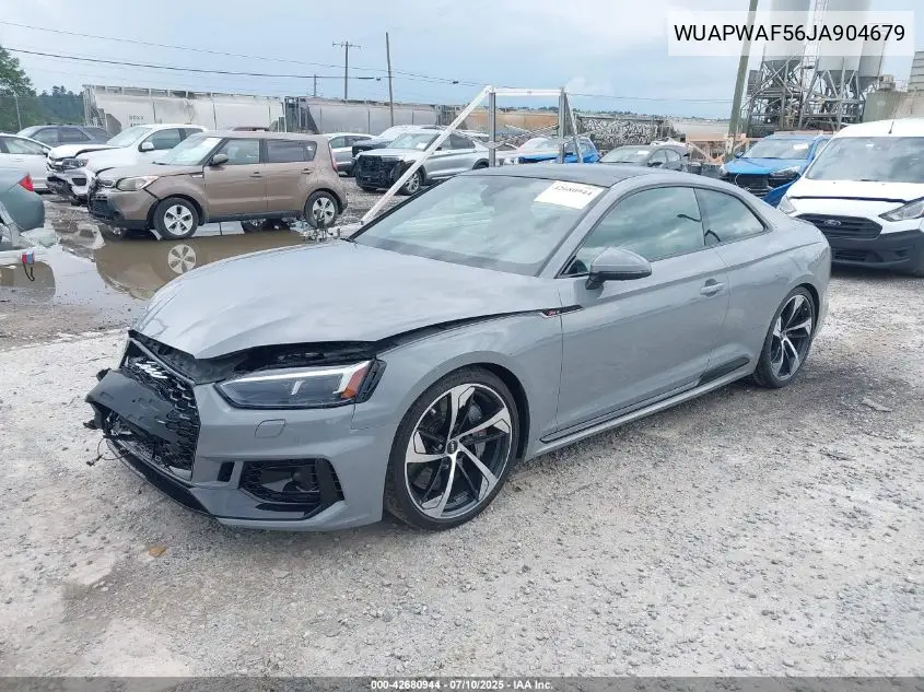 2018 Audi Rs 5 2.9T VIN: WUAPWAF56JA904679 Lot: 42680944