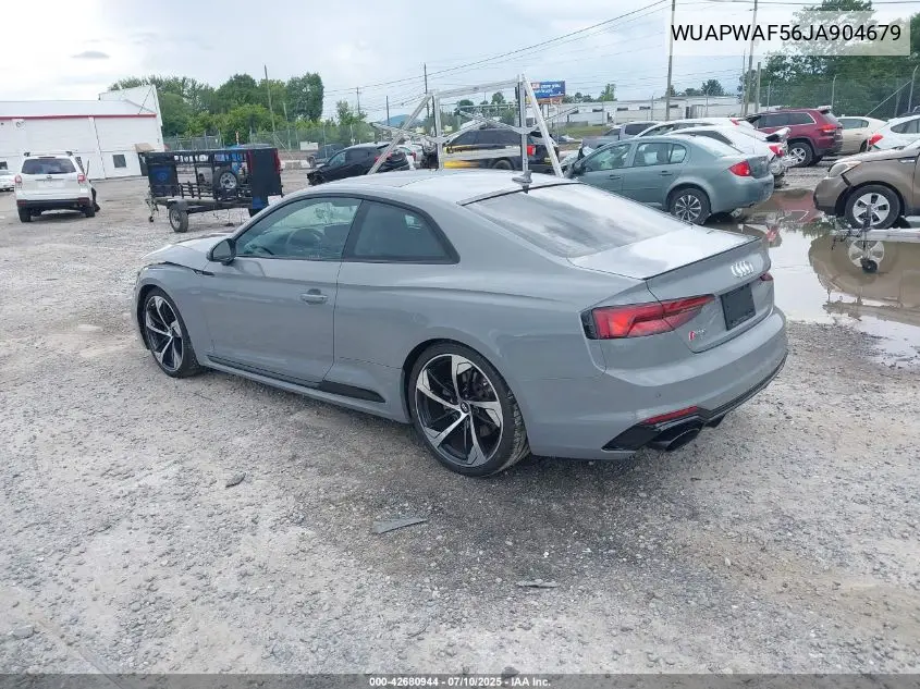 2018 Audi Rs 5 2.9T VIN: WUAPWAF56JA904679 Lot: 42680944