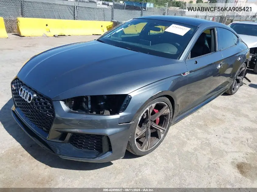 2019 Audi Rs 5 2.9T VIN: WUABWCF56KA905421 Lot: 42495527