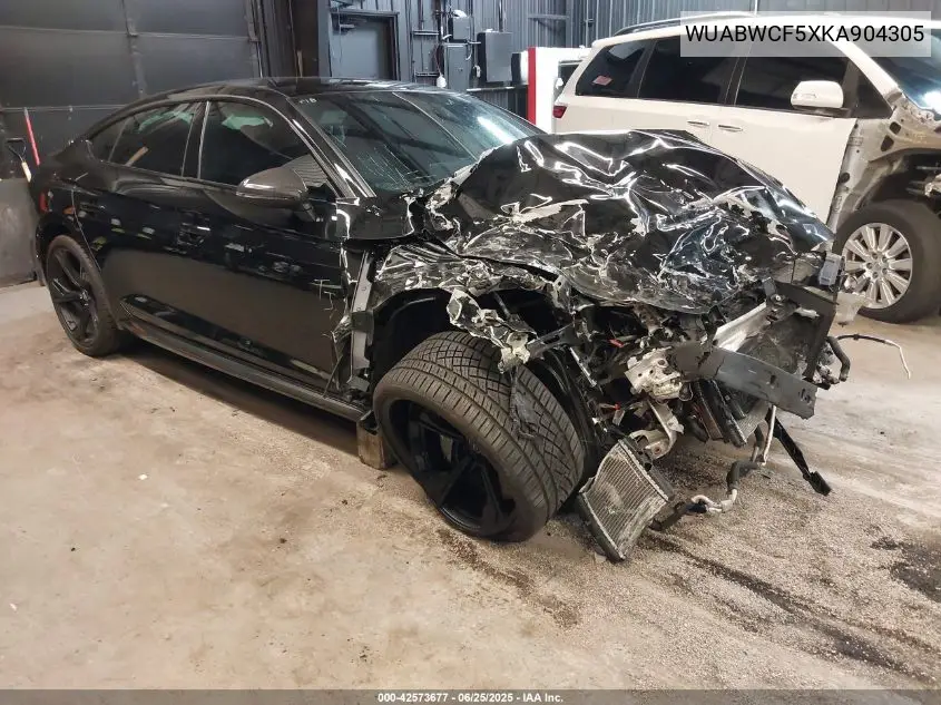 2019 Audi Rs 5 2.9T VIN: WUABWCF5XKA904305 Lot: 42573677