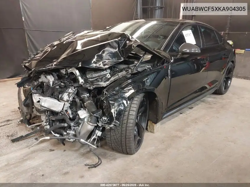 2019 Audi Rs 5 2.9T VIN: WUABWCF5XKA904305 Lot: 42573677