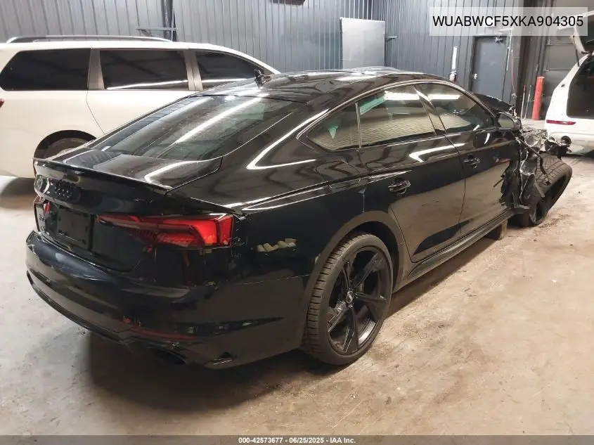 2019 Audi Rs 5 2.9T VIN: WUABWCF5XKA904305 Lot: 42573677