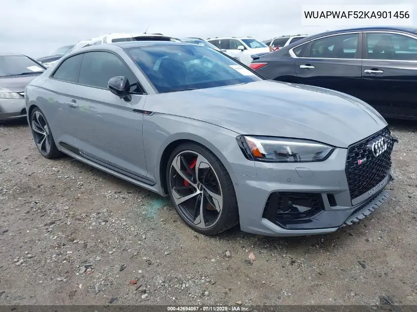 2019 Audi Rs 5 2.9T VIN: WUAPWAF52KA901456 Lot: 42694087