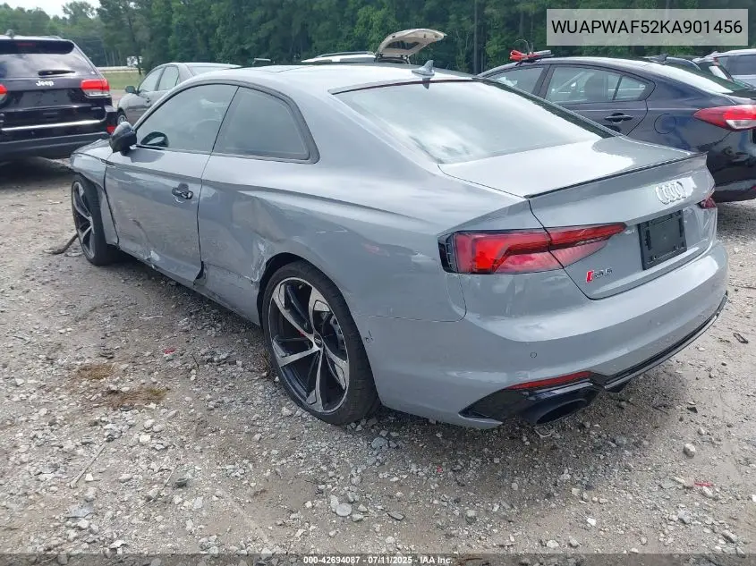 2019 Audi Rs 5 2.9T VIN: WUAPWAF52KA901456 Lot: 42694087
