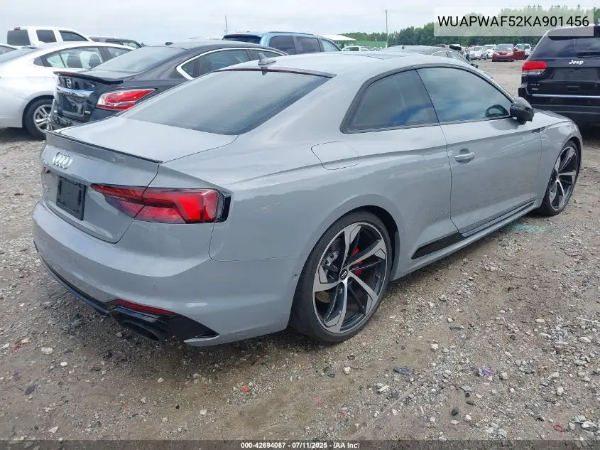 2019 Audi Rs 5 2.9T VIN: WUAPWAF52KA901456 Lot: 42694087