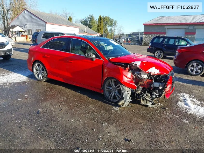 2015 Audi S3 2.0T Premium Plus VIN: WAUFFGFF1F1062827 Lot: 40979348