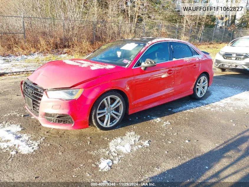 2015 Audi S3 2.0T Premium Plus VIN: WAUFFGFF1F1062827 Lot: 40979348