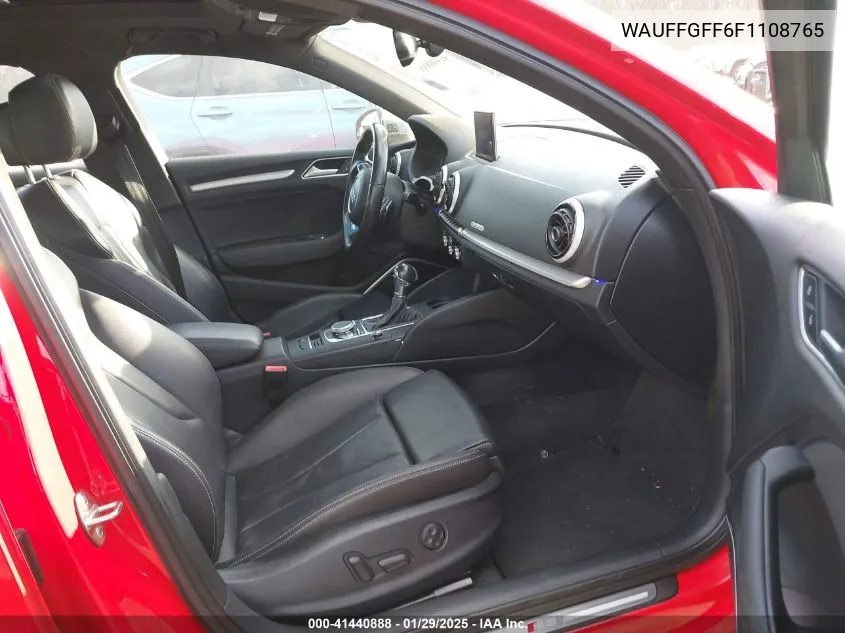 2015 Audi S3 2.0T Premium Plus VIN: WAUFFGFF6F1108765 Lot: 41440888