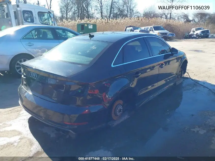 2015 Audi S3 2.0T Premium Plus VIN: WAUFFGFF0F1106039 Lot: 41577448