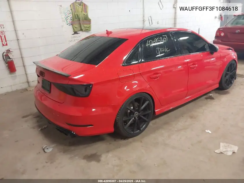 2015 Audi S3 2.0T Premium Plus VIN: WAUFFGFF3F1084618 Lot: 42095307