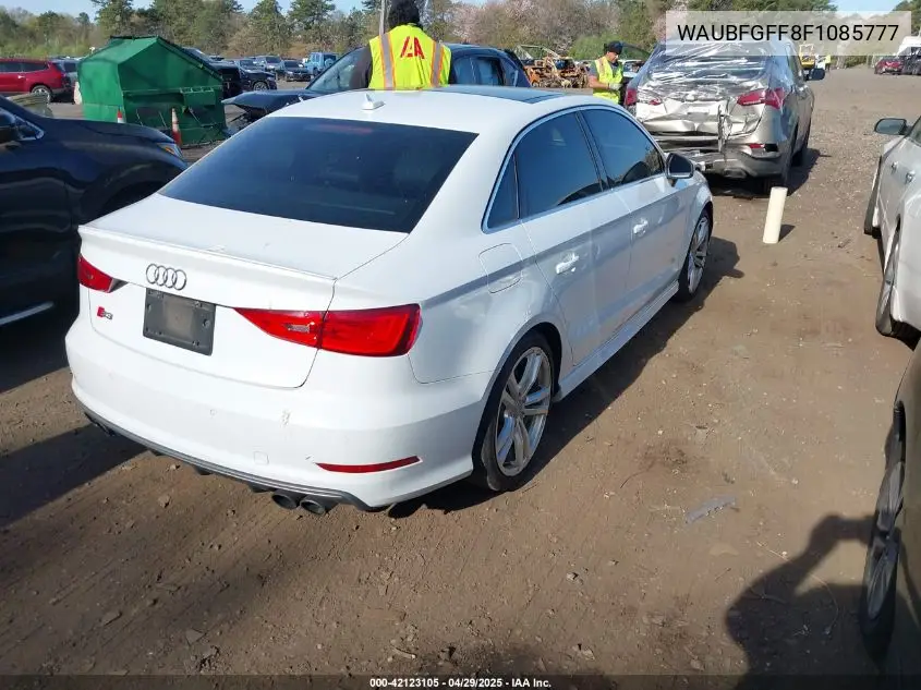 2015 Audi S3 2.0T Premium Plus VIN: WAUBFGFF8F1085777 Lot: 42123105