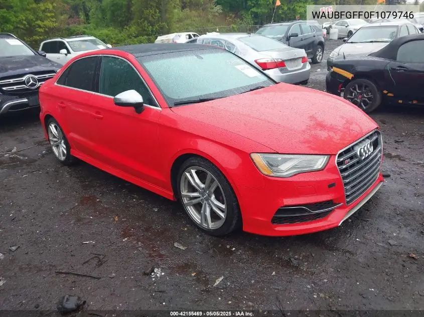 2015 Audi S3 2.0T Premium Plus VIN: WAUBFGFF0F1079746 Lot: 42155469