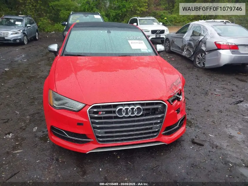 2015 Audi S3 2.0T Premium Plus VIN: WAUBFGFF0F1079746 Lot: 42155469