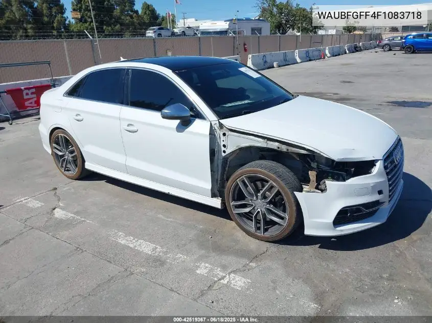2015 Audi S3 2.0T Premium Plus VIN: WAUBFGFF4F1083718 Lot: 42519367