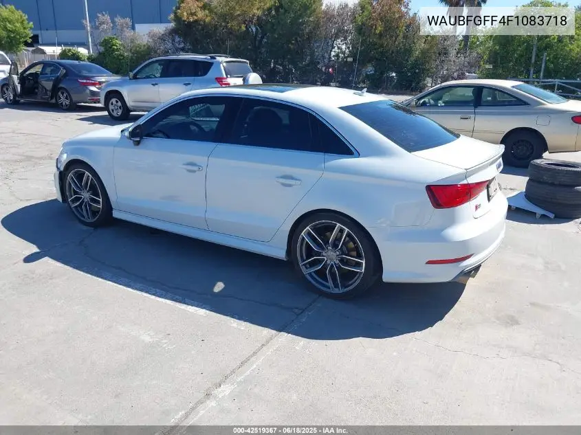 2015 Audi S3 2.0T Premium Plus VIN: WAUBFGFF4F1083718 Lot: 42519367