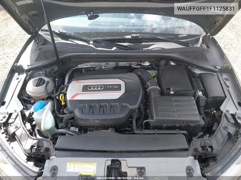 2015 Audi S3 2.0T Premium Plus VIN: WAUFFGFF1F1125831 Lot: 42533859