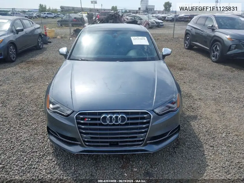2015 Audi S3 2.0T Premium Plus VIN: WAUFFGFF1F1125831 Lot: 42533859