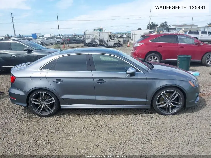 2015 Audi S3 2.0T Premium Plus VIN: WAUFFGFF1F1125831 Lot: 42533859