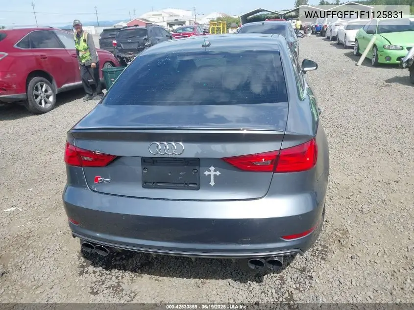 2015 Audi S3 2.0T Premium Plus VIN: WAUFFGFF1F1125831 Lot: 42533859