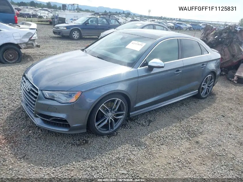 2015 Audi S3 2.0T Premium Plus VIN: WAUFFGFF1F1125831 Lot: 42533859