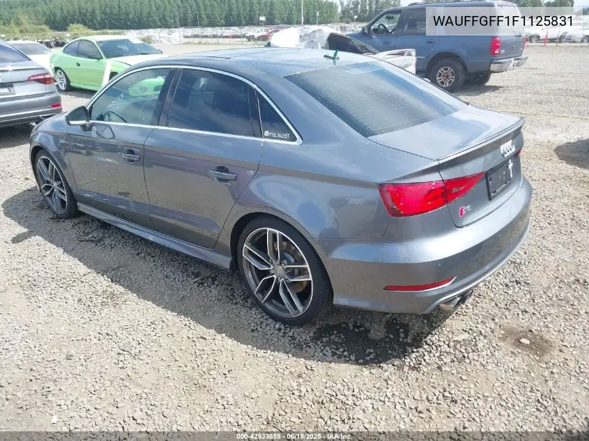 2015 Audi S3 2.0T Premium Plus VIN: WAUFFGFF1F1125831 Lot: 42533859