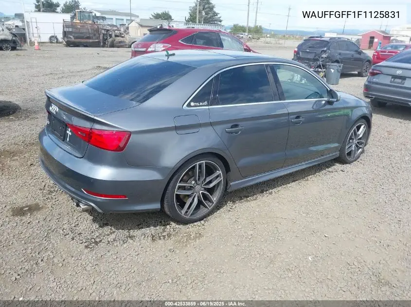 2015 Audi S3 2.0T Premium Plus VIN: WAUFFGFF1F1125831 Lot: 42533859