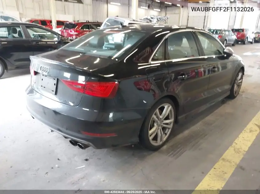2015 Audi S3 2.0T Premium Plus VIN: WAUBFGFF2F1132026 Lot: 42583444