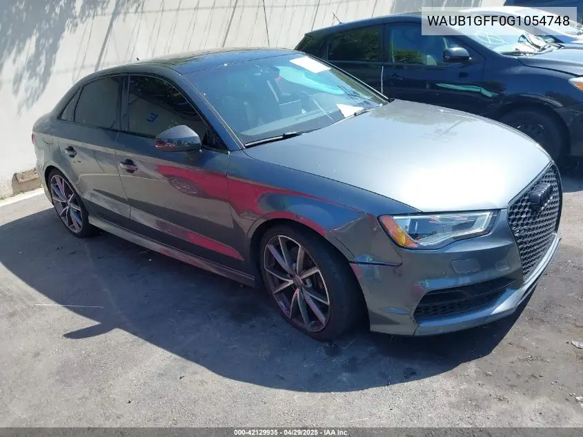 2016 Audi S3 2.0T Premium Plus VIN: WAUB1GFF0G1054748 Lot: 42129935